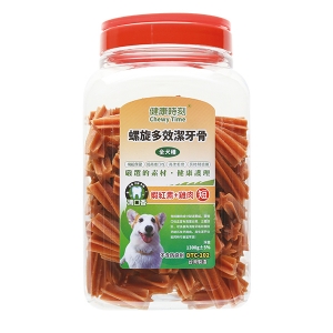 健康時刻 全犬螺旋潔牙骨  蝦紅素+雞肉 1450g