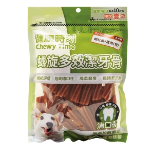 健康時刻 全犬螺旋多效潔牙骨 蝦紅素+雞肉 310g