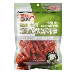 健康時刻 小犬螺旋多效潔牙骨 蝦紅素+雞肉 310g