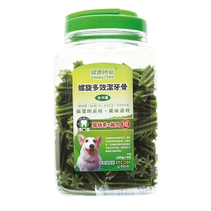 健康時刻 全犬螺旋潔牙骨 葉綠素+雞肉 1450g