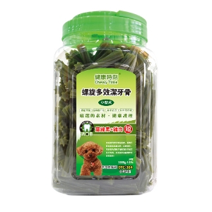 健康時刻 小型犬螺旋潔牙骨 葉綠素+雞肉 1450g