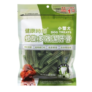 健康時刻 小犬螺旋多效潔牙骨 葉綠素+雞肉 310g